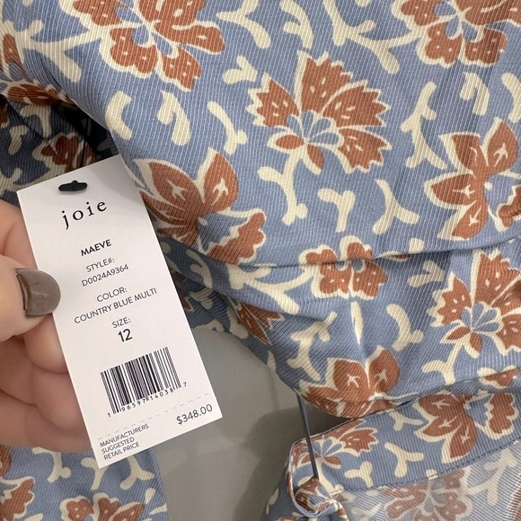 Joie Women's Maeve Dress in Country Blue Multi - Picture 11 of 11